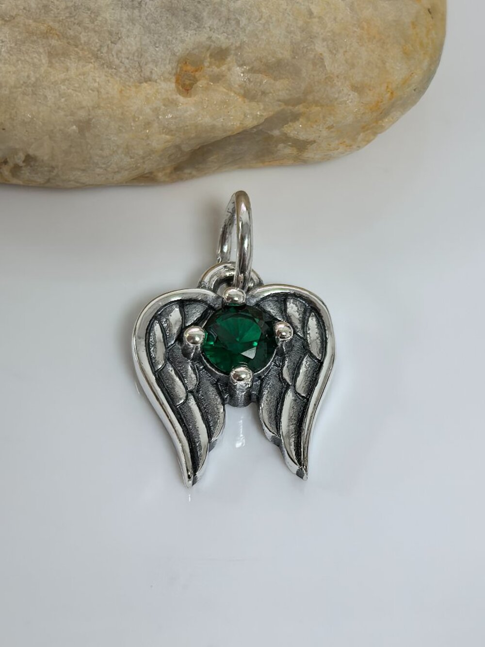 James Avery Angel Wings Birthstone Charm, S925 Silver Jewelry (Women's)